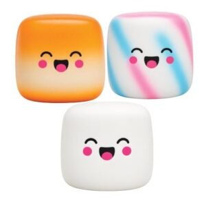 Scented marshmallow squishy toys in three colors — Image 1 of 11