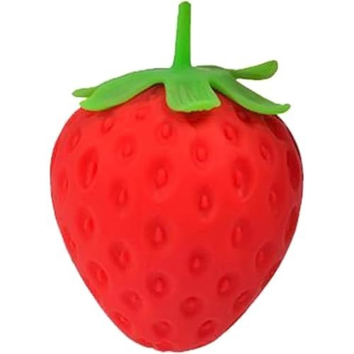Giant strawberry squishy slow rising fidget stress toy — Image 1 of 10