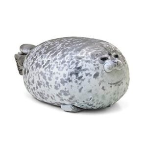 Kawaii chubby blob seal plush pillow, 13 inch squishy toy — Image 1 of 10