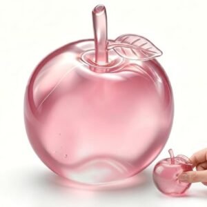 Pink apple squishy toy with green apple squishy set — Image 11 of 11