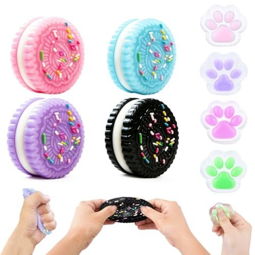 Four cute Tabba squishy cat paw fidget toys set — Image 1 of 10