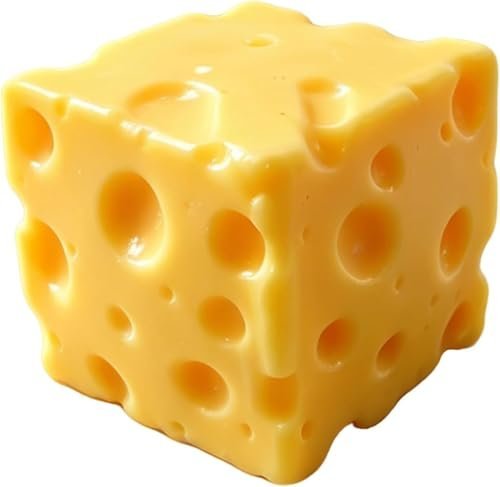 Yellow cheese squishy stress relief fidget toy for adults — Image 1 of 10