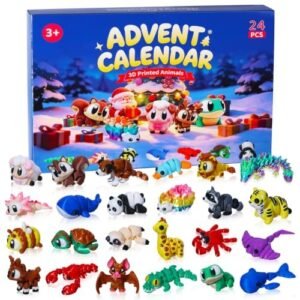 3D printed animal advent calendar with 24 mini toys — Image 1 of 8
