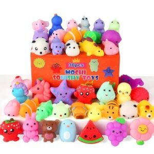 30 pack kawaii squishy toys in assorted mini animal shapes — Image 1 of 11