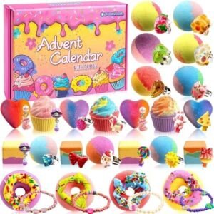 Bath bomb advent calendar 2026 with surprise toys inside — Image 1 of 10