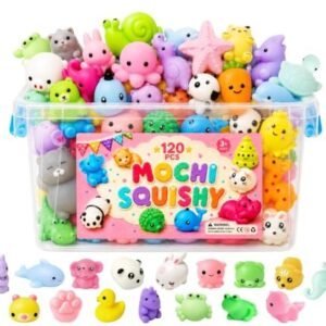 120 pack mochi squishy toys in assorted kawaii shapes — Image 1 of 11