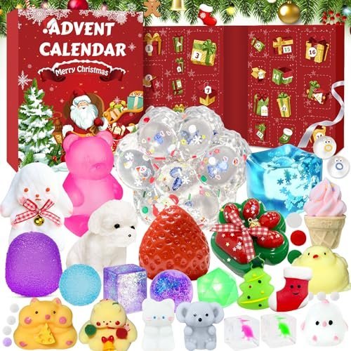 Squishy advent calendar 2026 with 24 numbered compartments — Image 1 of 11