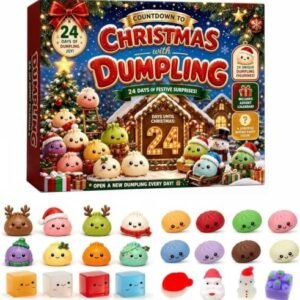 Christmas squishy advent calendar with 24 mini characters — Image 1 of 11