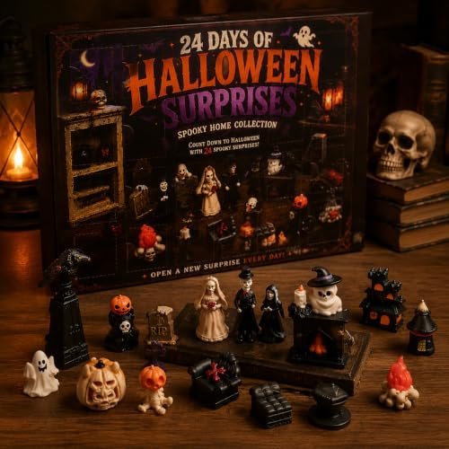 Halloween advent calendar with 24 resin mini figurines — Image 1 of 8