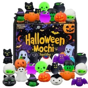 24 mini Halloween mochi squishy toys in a gift box — Image 1 of 9