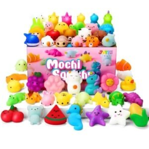 25 pack of mini mochi squishy toys in animal shapes — Image 1 of 8