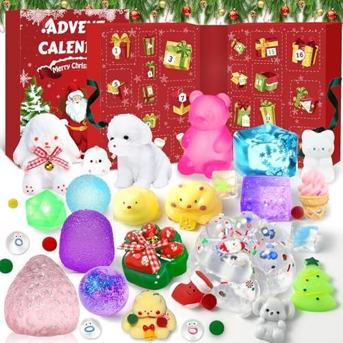 Advent calendar 2026 with 24 kawaii squishy toys inside — Image 1 of 11