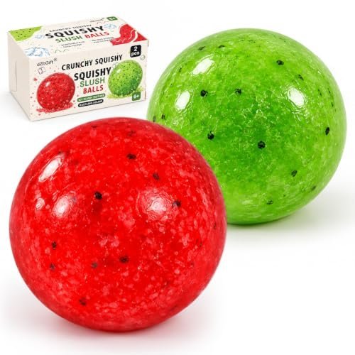 Watermelon and kiwi crunchy squishy toys in a 2-pack — Image 1 of 11