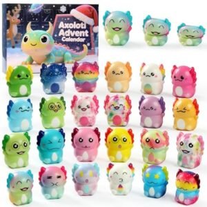 Axolotl slow rising squishy advent calendar with 24 toys — Image 1 of 11
