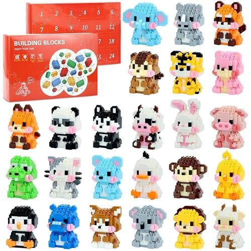 Advent calendar 2026 with 24 mini animal block builds — Image 1 of 8