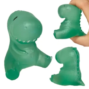 Green dinosaur squishy toy with slow rebound foam — Image 1 of 7