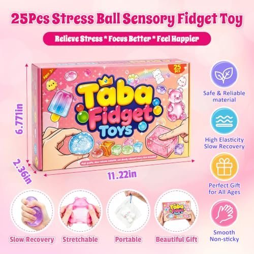 25-piece Taba squishy box set with assorted squeeze toys — Image 2 of 11