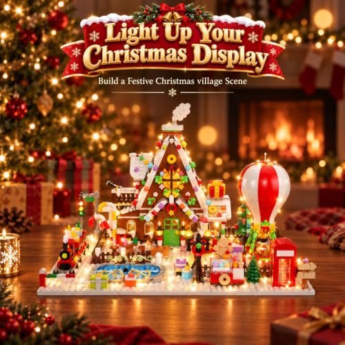 Gingerbread house and train advent calendar building blocks — Image 2 of 8