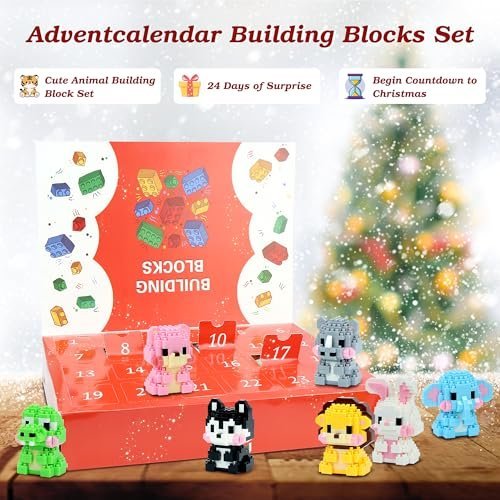 Advent calendar 2026 with 24 mini animal block builds — Image 2 of 8