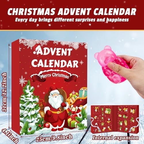Squishy advent calendar 2026 with 24 numbered compartments — Image 2 of 11