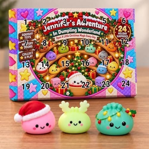 Dumpling advent calendar with 24 mini squishies — Image 2 of 8