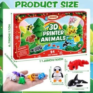 3D printed animal fidget toys in a Christmas advent calendar — Image 1 of 10