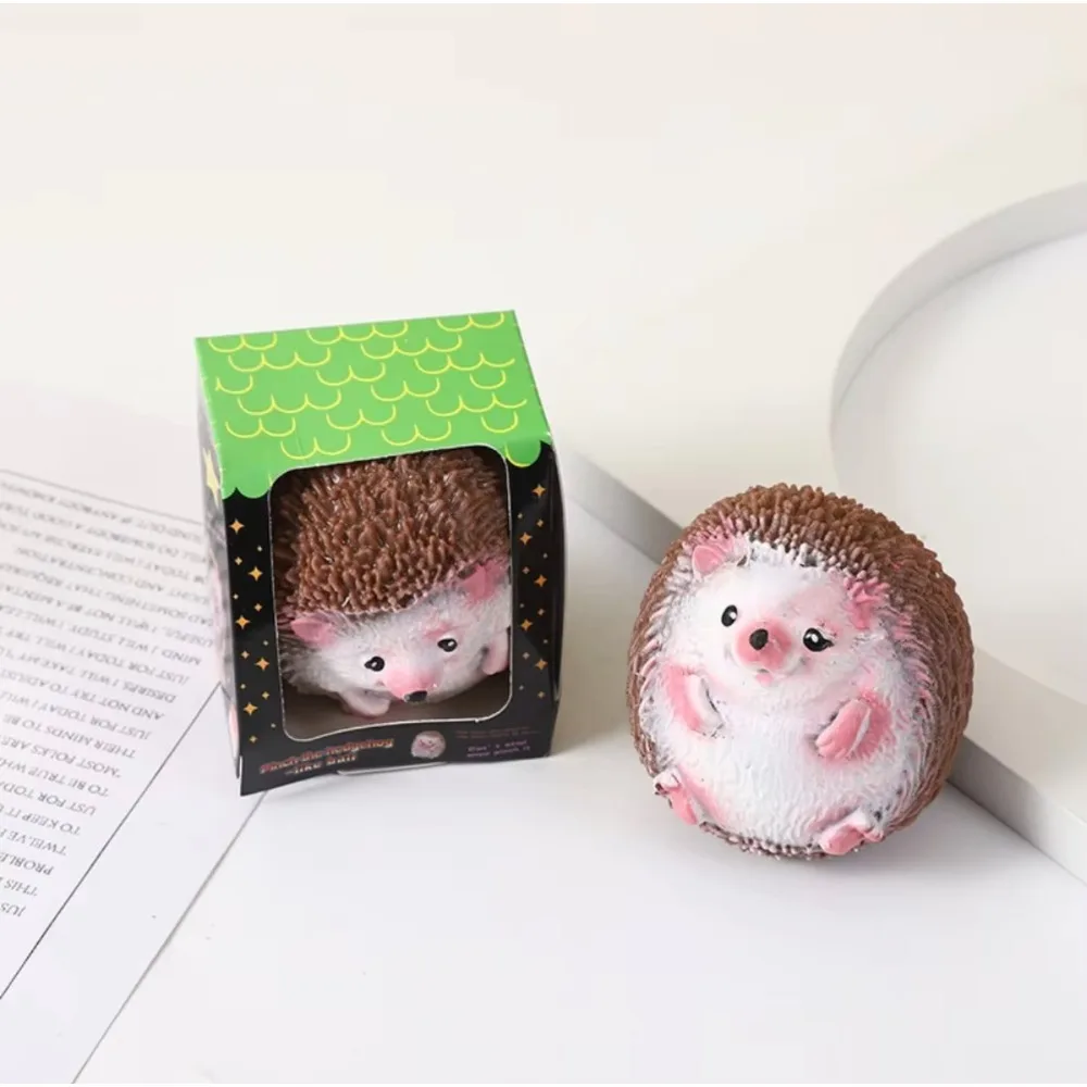 Soft realistic hedgehog squishy stress ball toy — Image 2 of 7