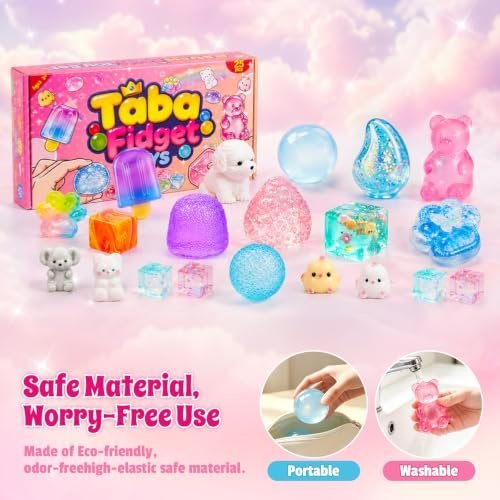 25-piece Taba squishy box set with assorted squeeze toys — Image 3 of 11
