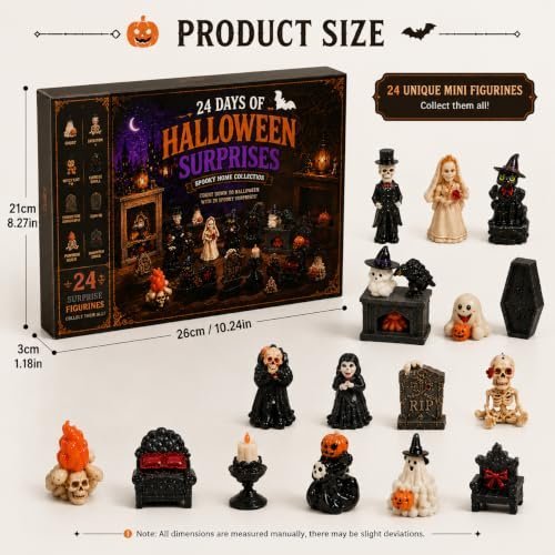 Halloween advent calendar with 24 resin mini figurines — Image 3 of 8