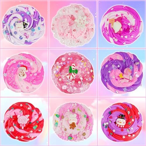 Pink squishy slime advent calendar with 12 slime cups — Image 3 of 8