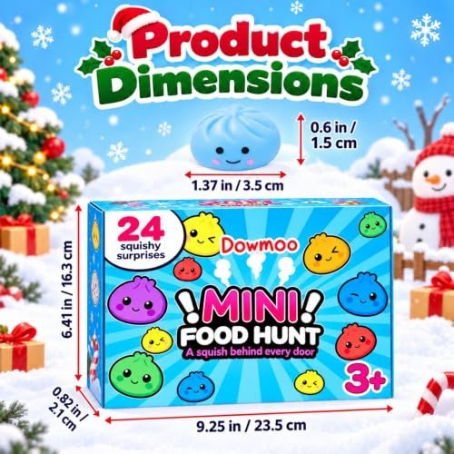 Squishy advent calendar 2026 with 24 mini holiday squishies — Image 3 of 10