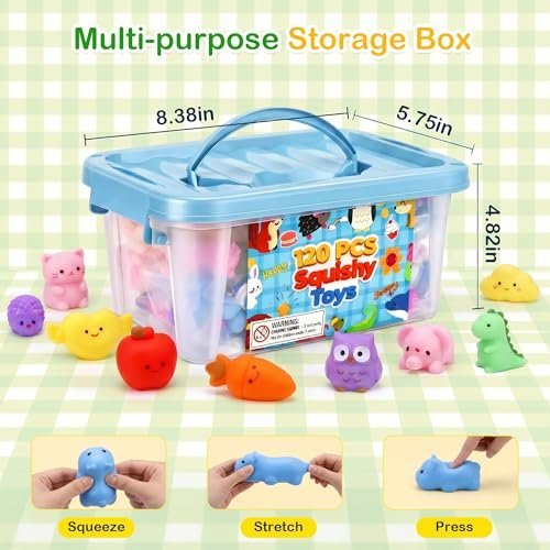 Bulk kawaii mochi squishy toys in a reusable bucket — Image 3 of 11