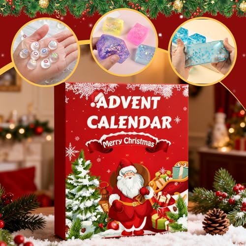 Squishy advent calendar 2026 with 24 numbered compartments — Image 3 of 11