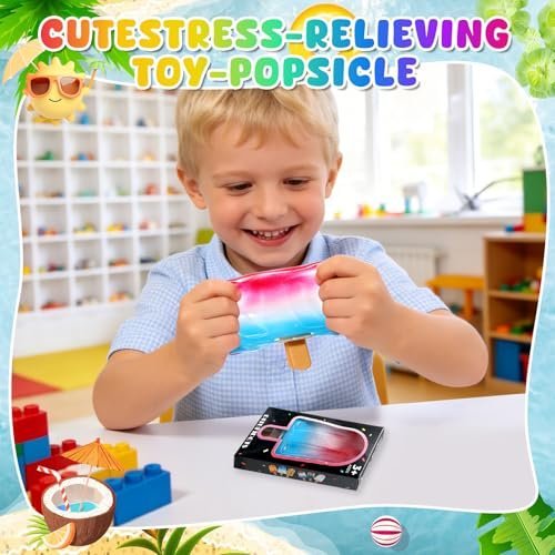 4.8 inch popsicle squishy with malt sugar core in hand — Image 3 of 10