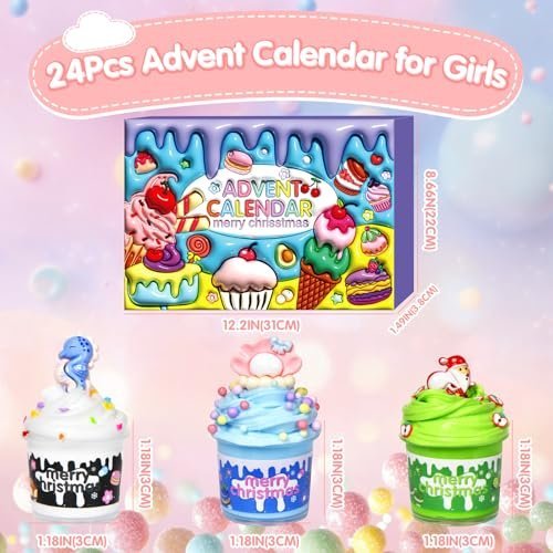 Slime advent calendar with 24 days of slime surprises — Image 3 of 8