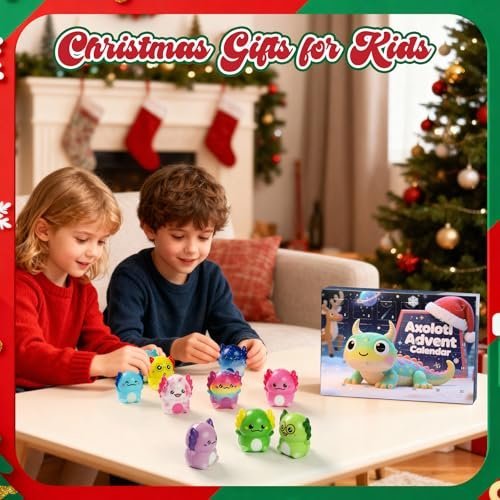 Axolotl slow rising squishy advent calendar with 24 toys — Image 3 of 11