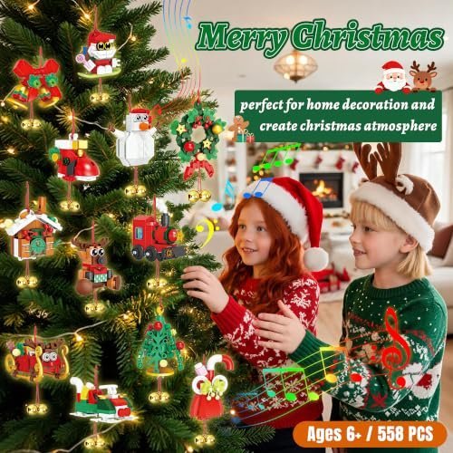2026 Advent calendar building set with 12 ornaments — Image 3 of 8