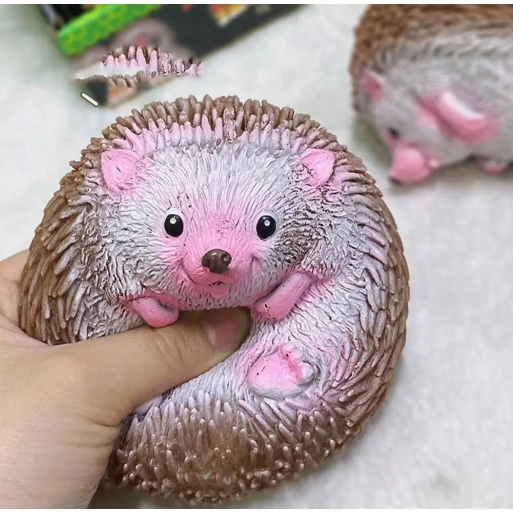 Soft realistic hedgehog squishy stress ball toy — Image 3 of 7