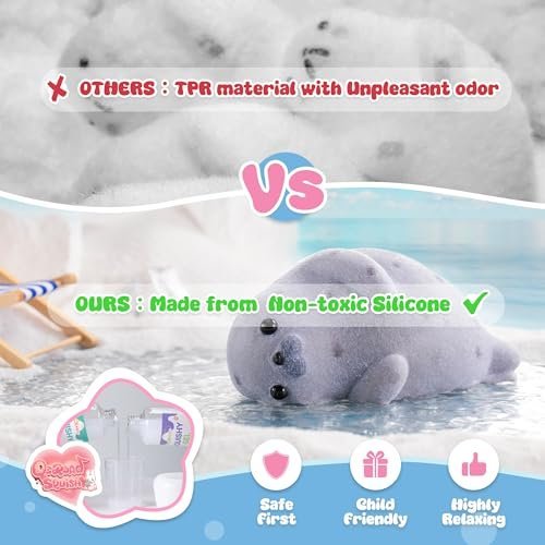 Handmade Taba Seal squishy in ultra soft silicone — Image 4 of 11