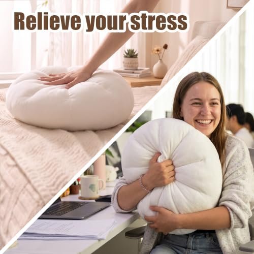 Giant dumpling squishy plush pillow on a cozy couch — Image 4 of 8