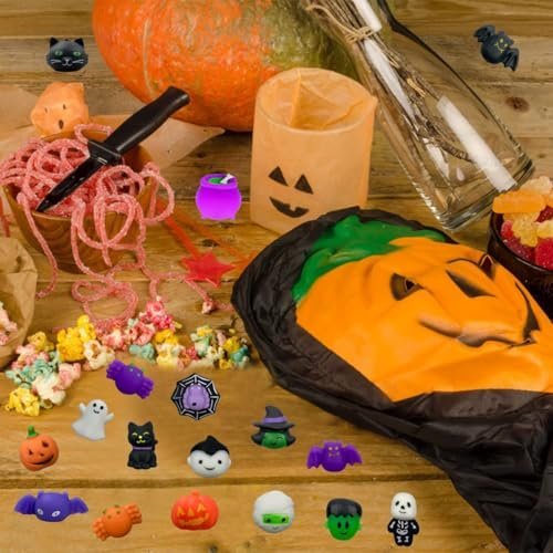 24 mini Halloween mochi squishy toys in a gift box — Image 4 of 9