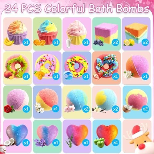 Bath bomb advent calendar 2026 with surprise toys inside — Image 4 of 10