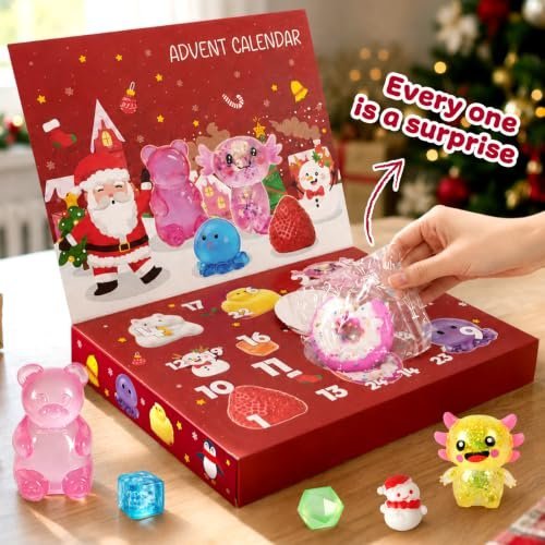 Advent calendar 2026 with 24 squishy toys behind doors — Image 4 of 11