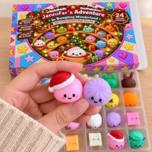 Dumpling advent calendar with 24 mini squishies — Image 4 of 8