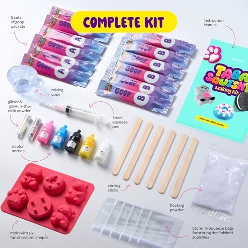 Taba squishy making kit mold with six DIY squishies — Image 4 of 11