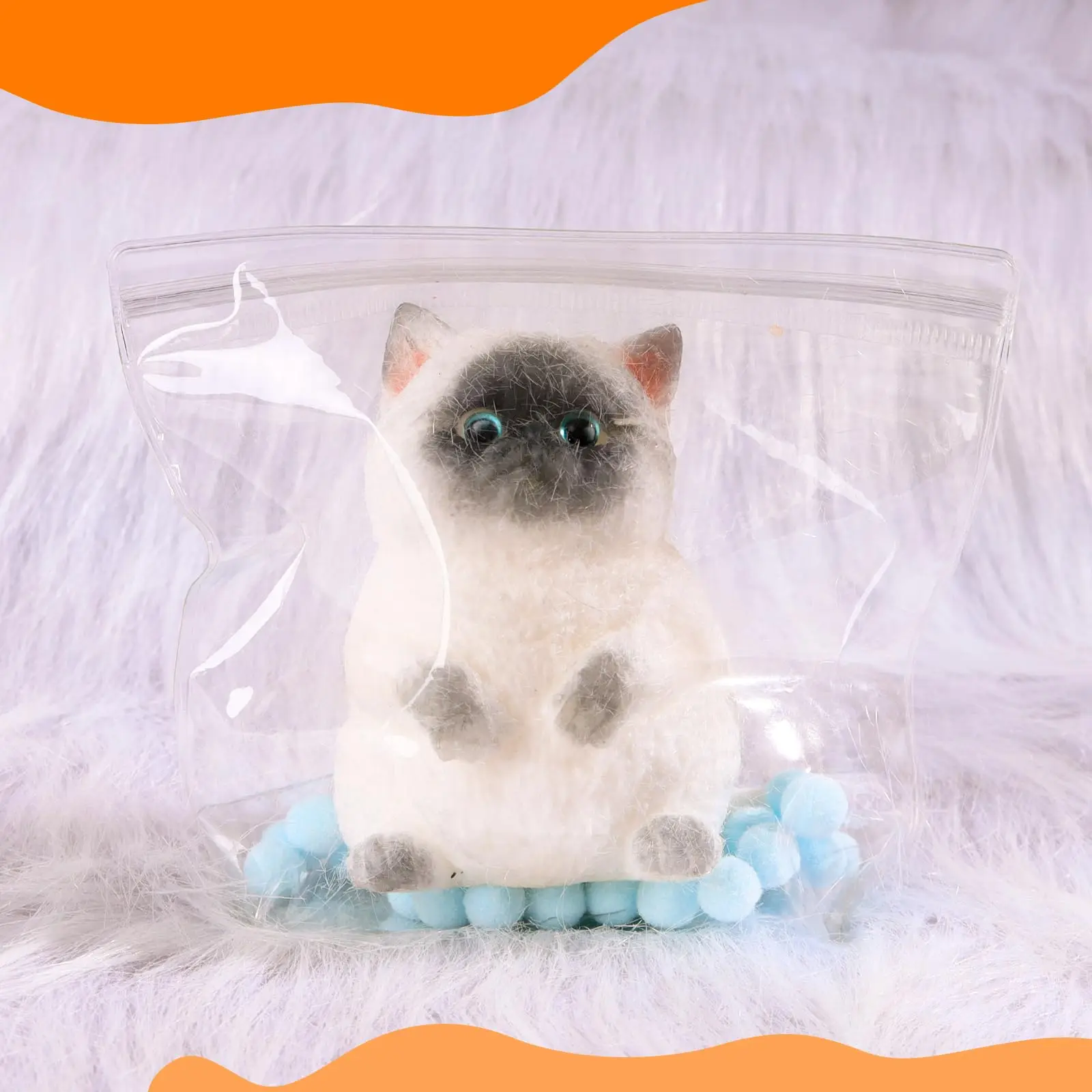 Kawaii cat squishy toy with slow rising foam — Image 3 of 6