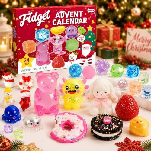 Advent calendar 2026 with 24 squishy toys behind doors — Image 5 of 11