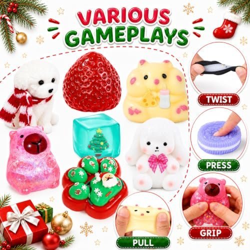 Squishy advent calendar 2026 with 24 Christmas squish toys — Image 5 of 11