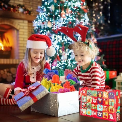2024 Christmas advent calendar with 24 mini 3D animal toys — Image 5 of 9