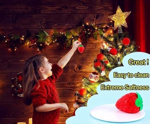Giant strawberry squishy slow rising fidget stress toy — Image 5 of 10
